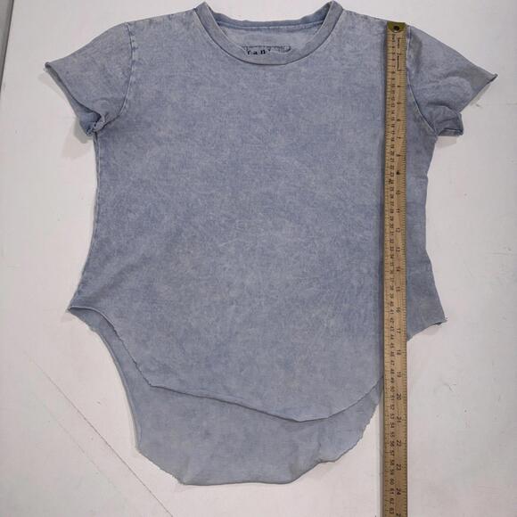 Frank Eileen Tee Lab Crew Essential Minimalist Short Sleeve Shirt Blue Cotton XS - Picture 8 of 13